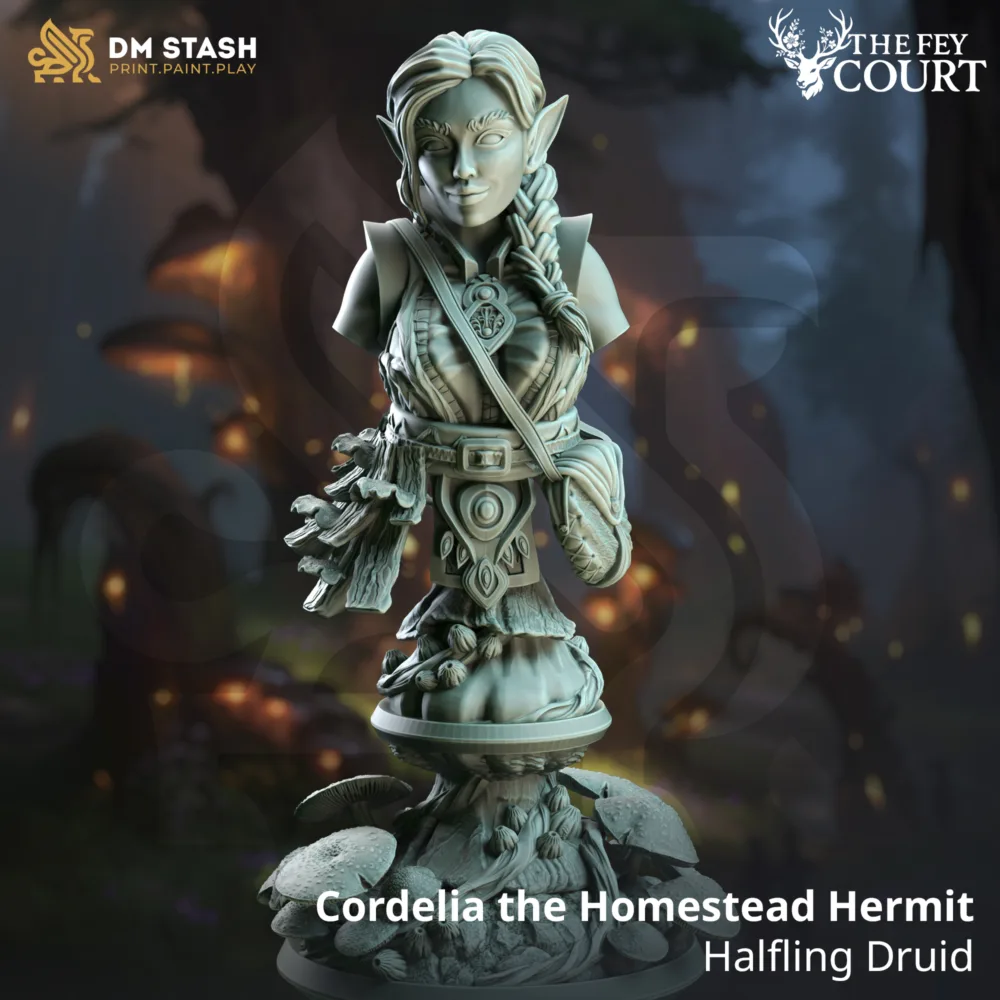 Cordelia the Homestead Hermit - Halfling Druid (Bust) Cordelia the Homestead Hermit - Halfling Druid (Bust)
