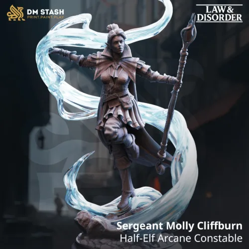 Sergeant Molly Cliffburn - Half-Elf Arcane Constable