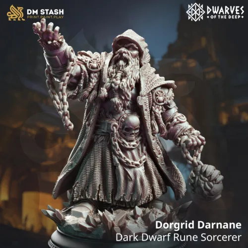 Dorgrid Darnane - Dark Dwarf Rune Sorcerer Dorgrid Darnane - Dark Dwarf Rune Sorcerer